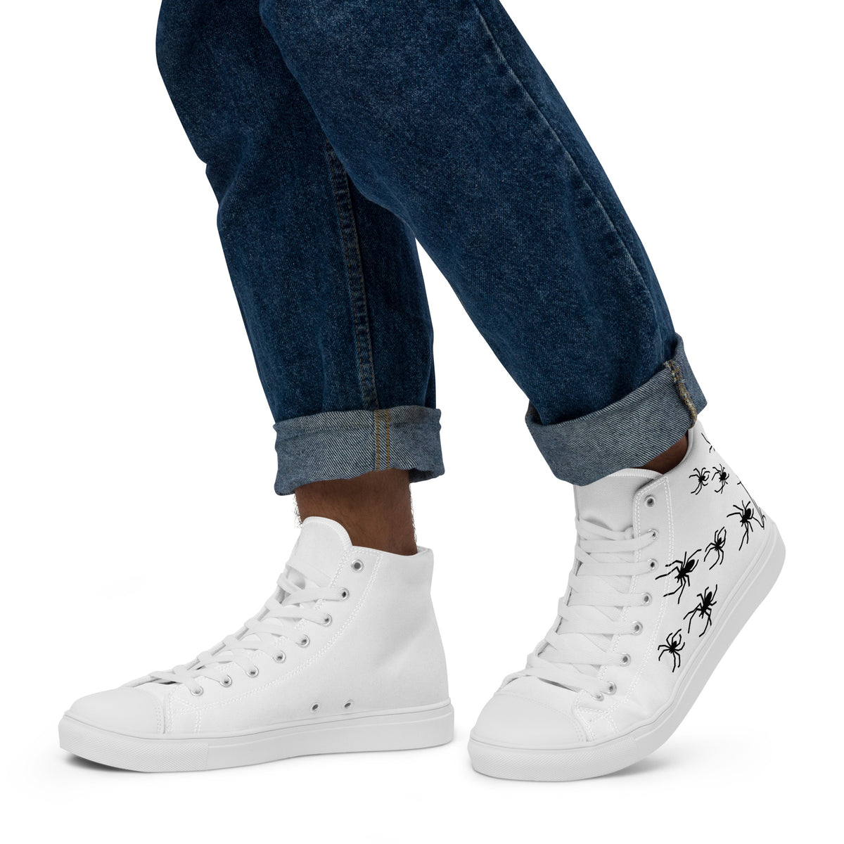 Product mockup Men’s high top canvas shoes