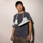 Product mockup Men’s high top canvas shoes