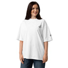 Product mockup organic oversized high neck t-shirt