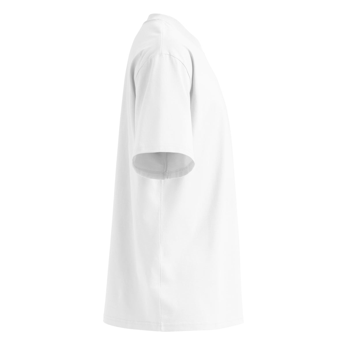 Product mockup organic oversized high neck t-shirt