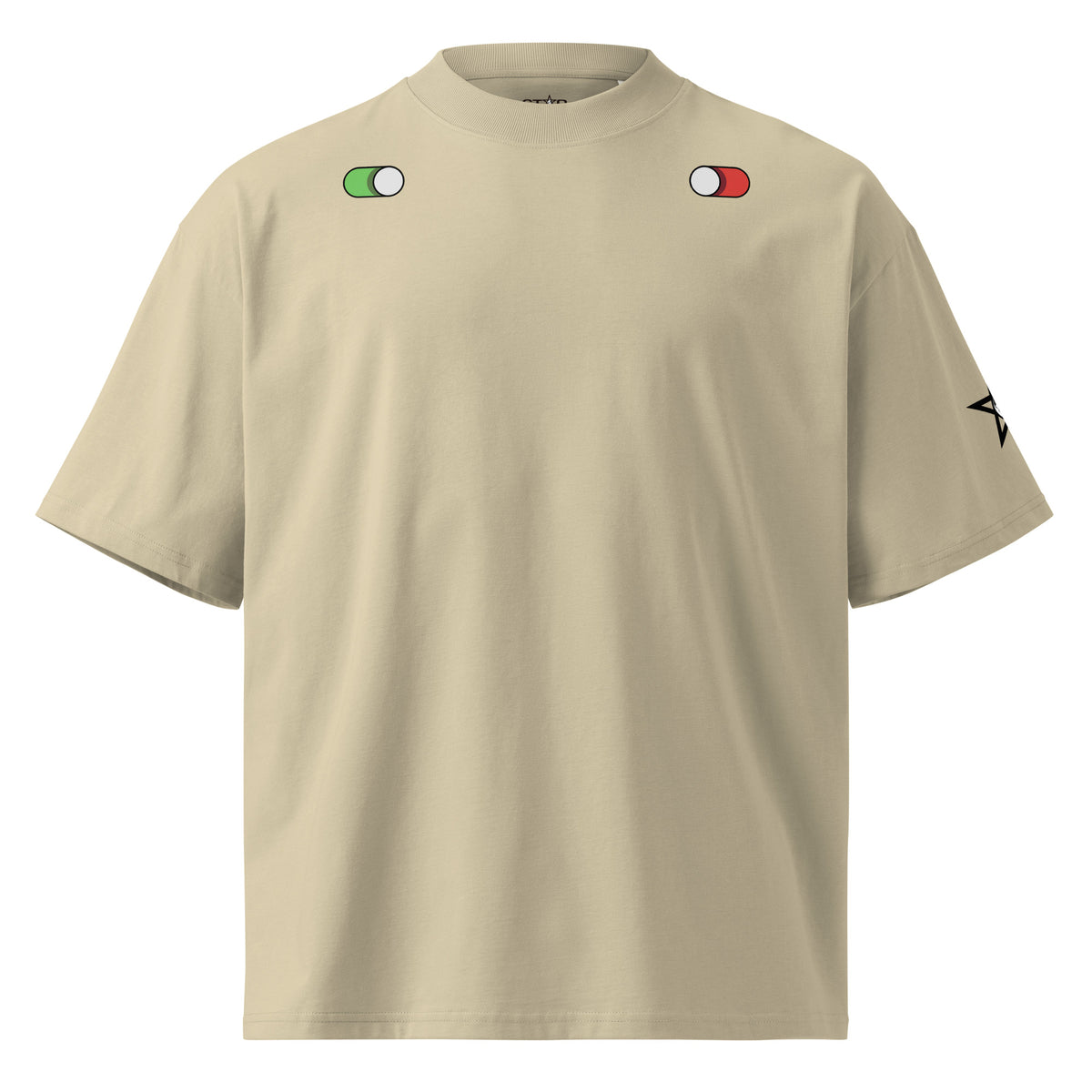 Modern Streetwear Oversized High Neck Tee