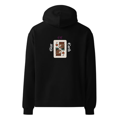 Product mockup Man Card Oversized Hoodie 